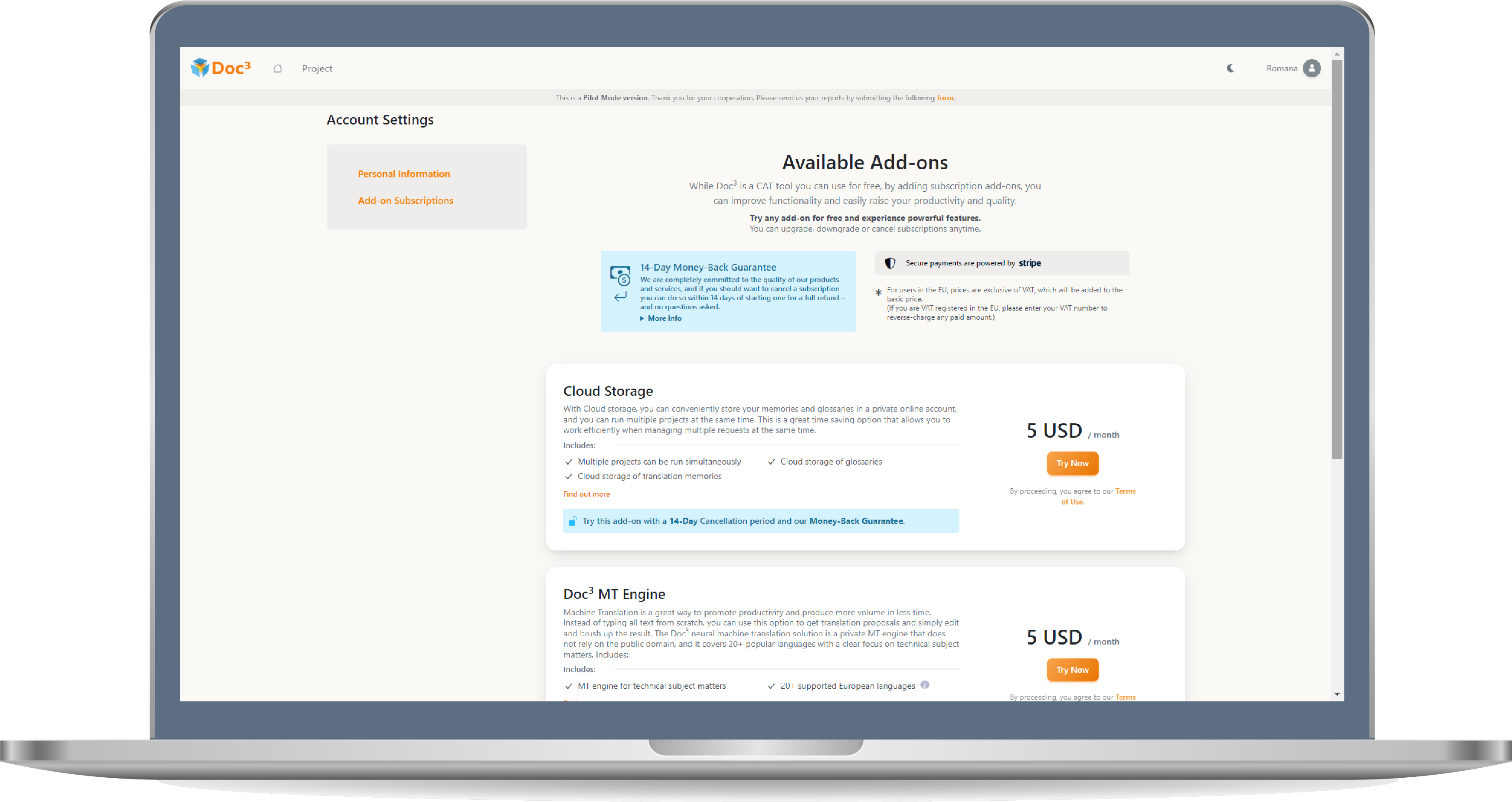 Doc3 Pro Subscription
